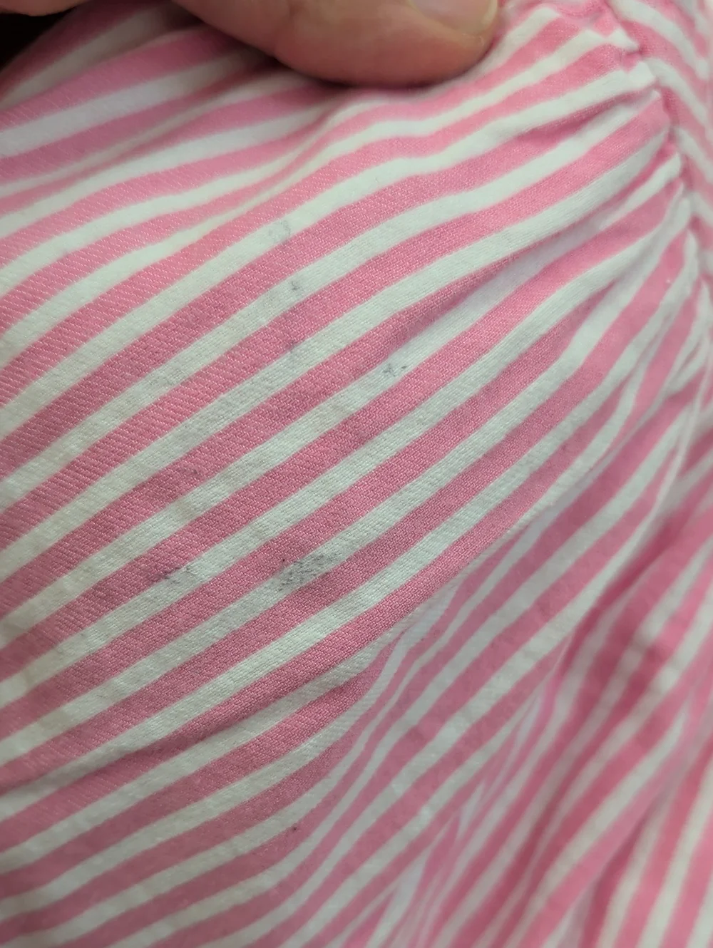 Newborn Mayoral Pink and White Striped Baby Dress